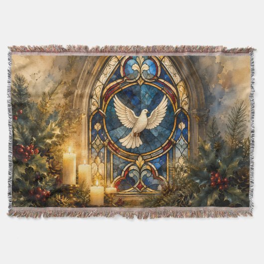 Couverture Colombe de Noël en vitrail (Devant)