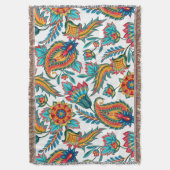 Couverture Coloré Exotic Floral Motif Paisley (devant Vertical)