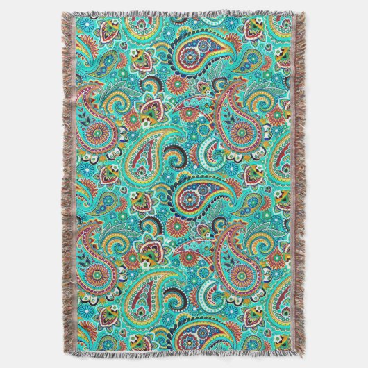 Couverture Coloré Retro Paisley (devant Vertical)