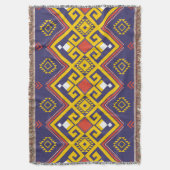 Couverture Colorée Boho Ethnic Tribal Jeter Blanket (devant Vertical)