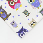 Couverture colorée d'ouatine de hiboux de bande (Coin)