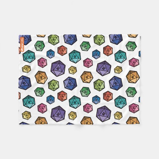 Couverture colorée du motif D20 (Devant (Horizontal))