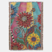 Couverture Colorful Artistic Garden Bloom (devant Vertical)