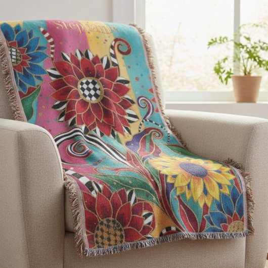 Couverture Colorful Artistic Garden Bloom