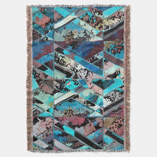 Couverture Colorful Geometric Abstract Pattern (devant Vertical)