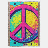 Couverture Colorful Retro Peace Sign (devant Vertical)