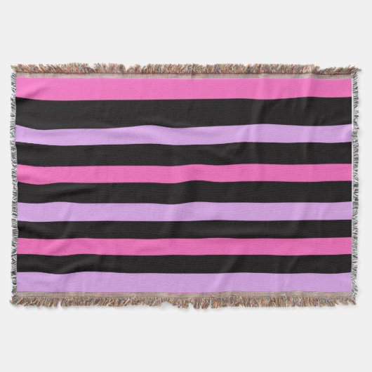 Couverture Colorful Trendy pink and black (Devant)