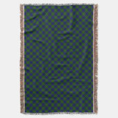 Couverture Colquhoun tartan bleu vert plaid (devant Vertical)
