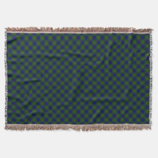 Couverture Colquhoun tartan bleu vert plaid (Devant)