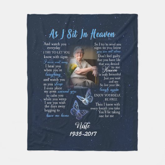 Couverture commémorative personnalisée pour la per (Devant)