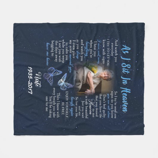 Couverture commémorative personnalisée pour la per (Devant (Horizontal))