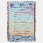 Couverture Con Dios Todo Posible Marcos 10:27 Azul Lila (devant Vertical)