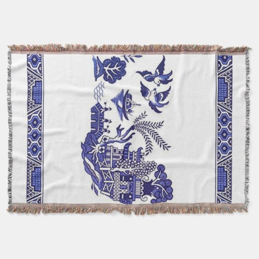 Couverture Conception bleue classique de saule (Devant)