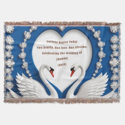 Couverture Conception d'arche de mariage amour cygne diamant (Devant)