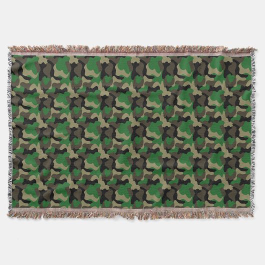 Couverture Conception de camouflage de l'armée Tons de terre  (Devant)