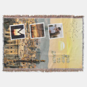 Couverture Conception de collage photo de vacances romantique (Devant)