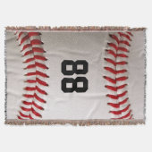 Couverture Conception de joueur de baseball avec numéro de ma (Devant)