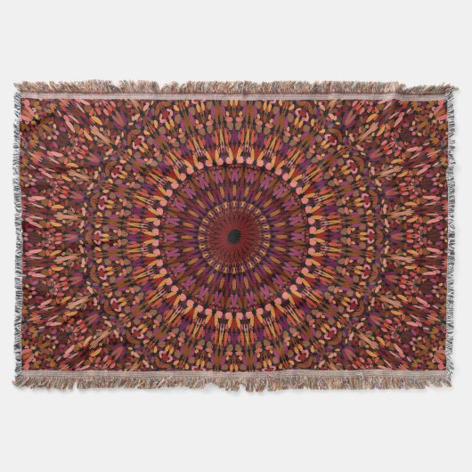Couverture Conception de mandala marron floral (Devant)