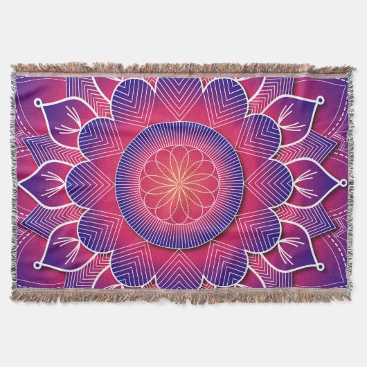 Couverture Conception de mandala traditionnel bleu violet : (Devant)