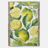 Couverture Conception de motif aquarelle citrons (devant Vertical)