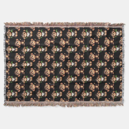 Couverture Conception de motif singe noir (Devant)