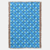 Couverture Conception de motifs de flocons de neige bleus mig (devant Vertical)