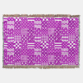 Couverture Conception de Patchwork Motifs mélangés violet bla (Devant)
