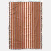 Couverture Conception de rayures marron chocolat (devant Vertical)