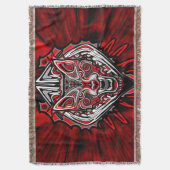 Couverture Conception de totem tribal Haida de loup (devant Vertical)
