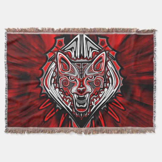 Couverture Conception de totem tribal Haida de loup (Devant)