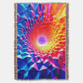 Couverture Conception de vortex de couleur géométrique prisma (devant Vertical)