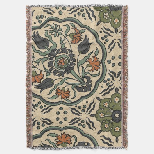 Couverture Conception persane florale décorative de tuile (devant Vertical)