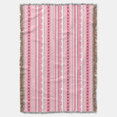 Couverture Conception rose-clair mignonne et Girly de motif (devant Vertical)