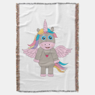 Couverture Conception Unicorne Arc-en-ciel mignon