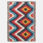 Couverture Conception vibrante en zigzag sud-ouest (devant Vertical)