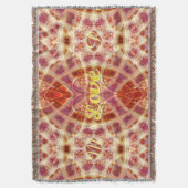 Couverture Confiance en l'amour Art géométrique tissé Thon Bl (devant Vertical)