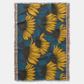 Couverture Confleurs jaunes sur bleu foncé (devant Vertical)