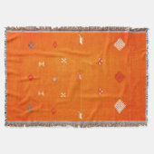 Couverture Confort Baigné de Soleil : Orange Boho Marocain (Devant)