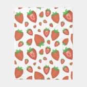 Couverture confortable avec Motif mignon fraise (Devant)