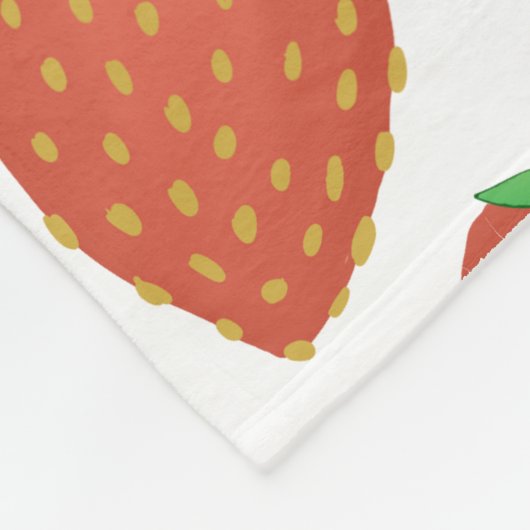 Couverture confortable avec Motif mignon fraise (Coin)