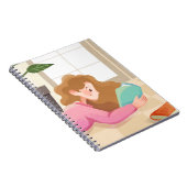 Couverture confortable Carnet de lecture de fille (Côté Droit)