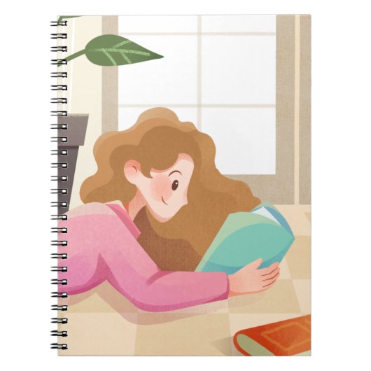 Couverture confortable Carnet de lecture de fille (Devant)