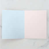 COUVERTURE CONFORTable Carte de Vœux Géante / Bleu (Intérieur)