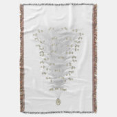 Couverture confortable de jet d'arbre de Noël (devant Vertical)