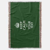 Couverture Confortable GARDEZ LE CALME ET votre texte pour le (devant Vertical)