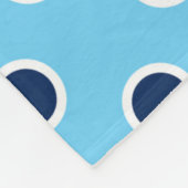 Couverture confortable Sky Blue Fleece avec Pois d (Coin)