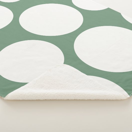 Couverture confortable verte Sage (3/4)