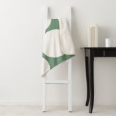 Couverture confortable verte Sage (En situation)