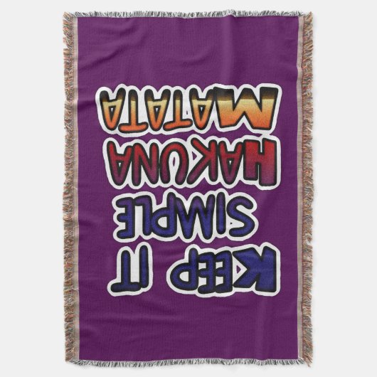 Couverture Conserver Simple Hakuna Matata Art Print (devant Vertical)