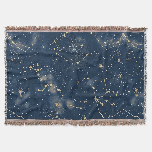 Couverture Constellation Céleste - Nuit Étoilée (Devant)